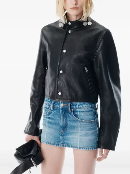 Fustă din denim Alexander Wang albastru