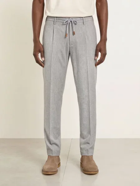Eleventy Kalhoty Milano Extra Slim Fit světle šedá