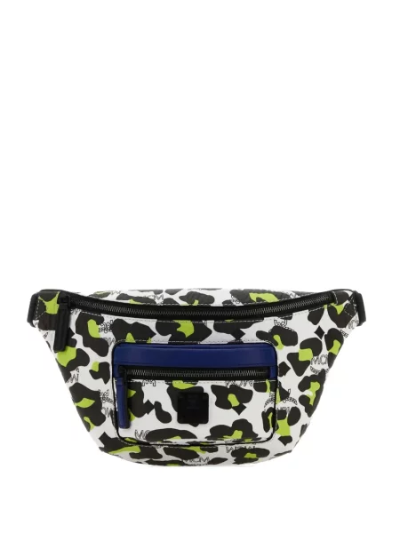 Curea Mcm cu imagine cu model leopard alb
