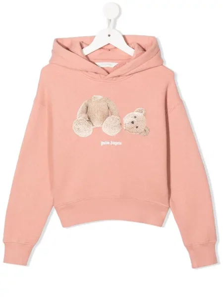 Bluza z kapturem dziecięca Palm Angels różowa
