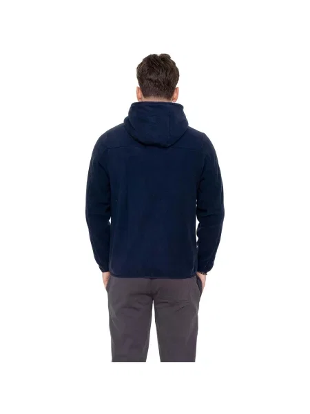 Mikina na zips Leone 1947 modrá