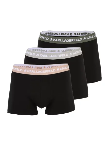 Karl Lagerfeld Boxeri maro cappuccino / gri / verde pin negru