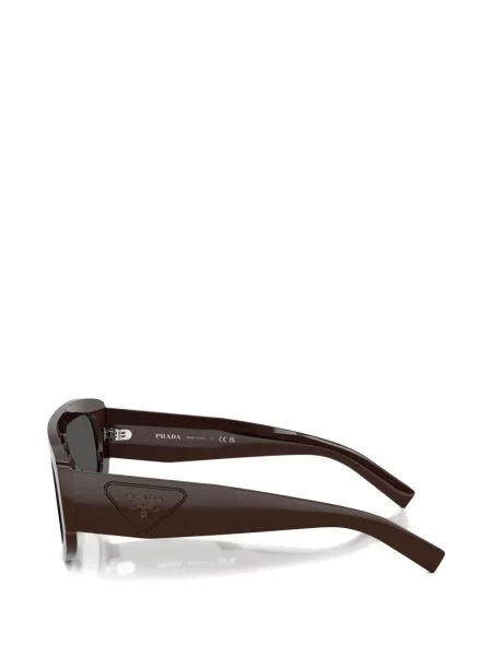 Ochelari de soare Prada Eyewear cu autograf maro