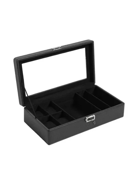 Ceas Manière De Voir din piele negru