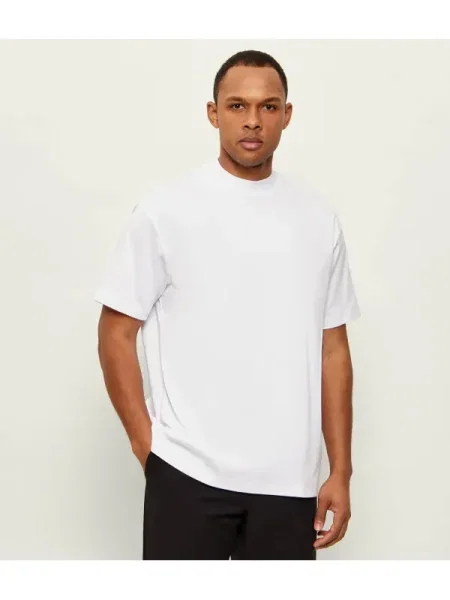 BOSS GREEN Tricou TS_PS Tock | BOOS X PORSCHE alb