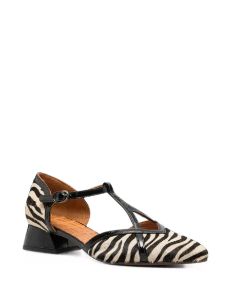 Pantofi cu toc Chie Mihara cu imagine cu model zebră