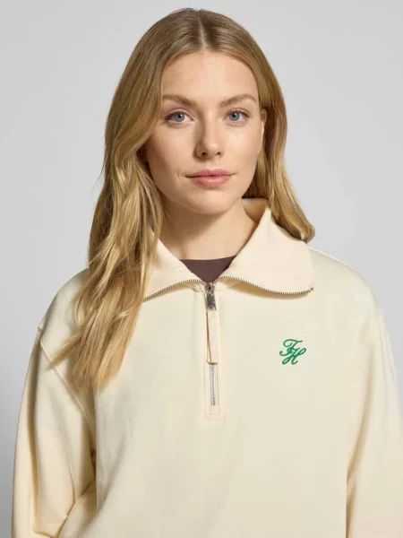 Bluza o kroju regular fit z mieszanki bawełny Tommy Hilfiger biała