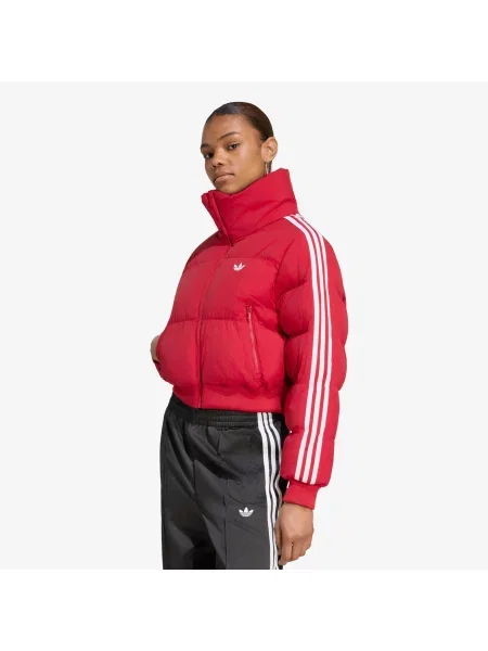 Jacheta adidas Adicolor Short Puffer Jacket Team Victory Red L roșu