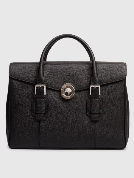 Кожаная сумка Stefano Ricci черная