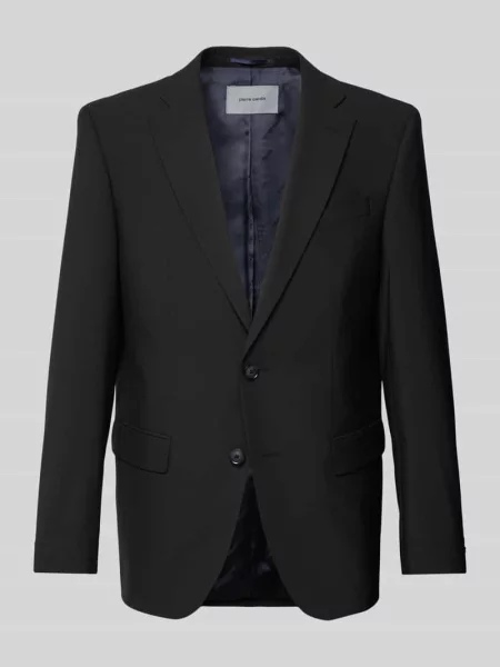 Marynarka z brustaszą model ‘Grant’ Pierre Cardin czarna