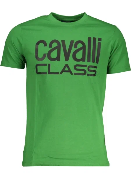 Tricou Cavalli Class scurt verde