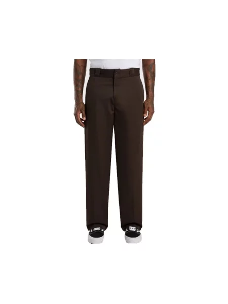 Hlače Dickies business smeđa