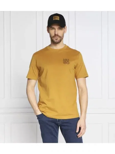 HUGO Tricou Daiman portocaliu