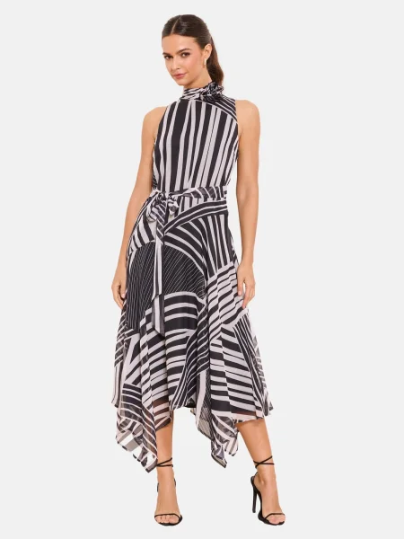 Lipsy Rochie negru alb