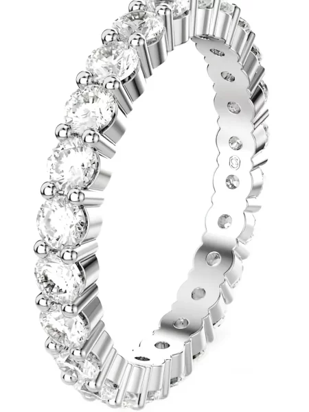 Inel Swarovski de cristal argintiu
