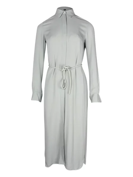 Rochie tip cămașă Theory până la genunchi de costum gri