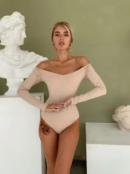 DARI CO Боді бежевий