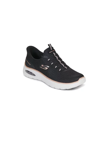 Hlačke slip Skechers črna