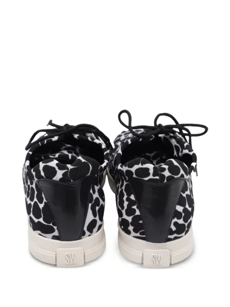 Vászon sneaker Stuart Weitzman nyomtatás fekete