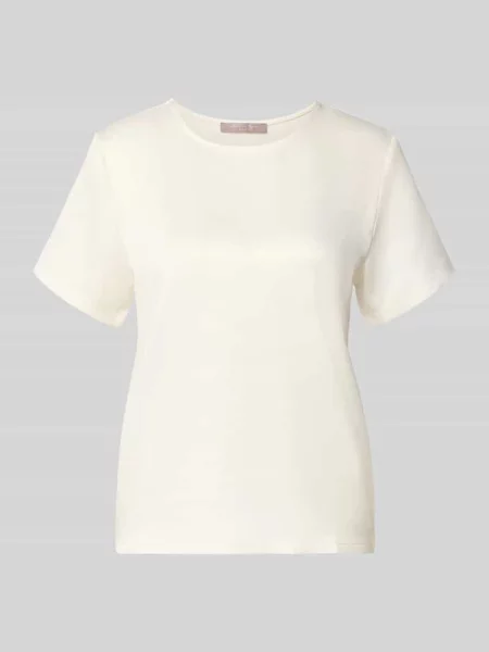 T-shirt o kroju regular fit z satyny Christian Berg Woman Selection