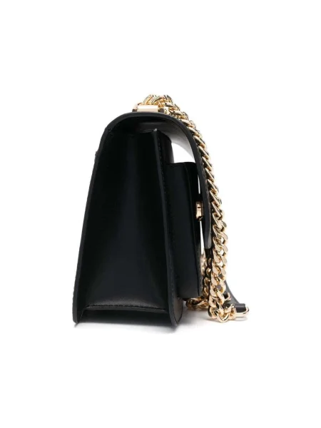 Michael Kors De piele geantă poștaș HEATHER negru