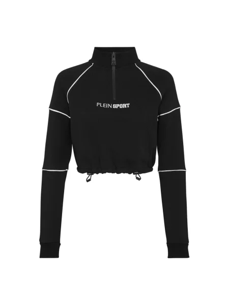 Anorak Plein Sport polarowa o krotszym kroju czarna