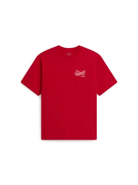 VANS Tricou Caballero pepene / roşu închis roșu