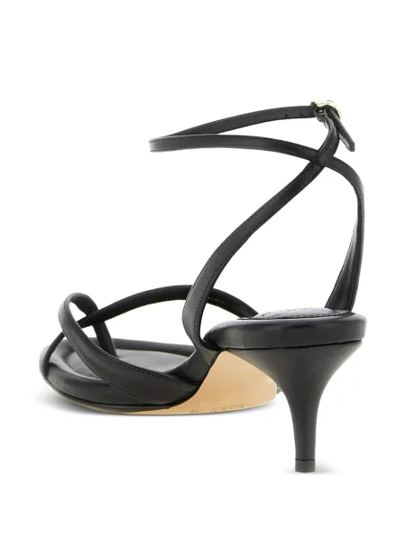 Cropp sandale Alexandre Birman cu baretă pe gleznă cu bretele negru