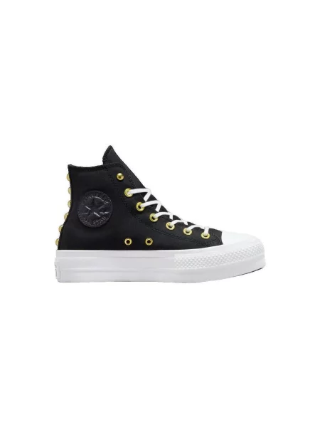 Pantofi Converse cu platformă cu tepi negru