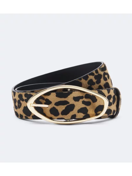 Curea Amanu cu imagine cu model leopard maro