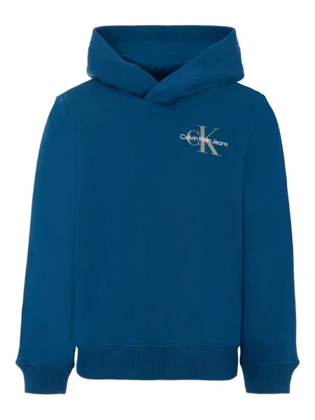 Bluza z kapturem dziecięca Calvin Klein niebieska