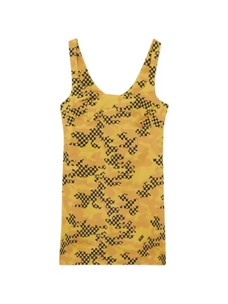 Rochie mini Gcds cu imagine de costum mini galben