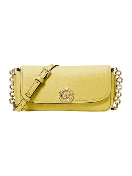Torebka crossbody Michael Kors skórzana żółta
