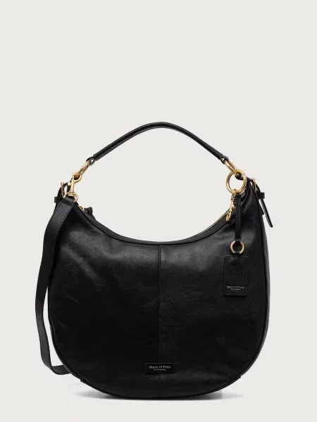 Marc O'Polo geantă crossbody pentru femei din piele negru
