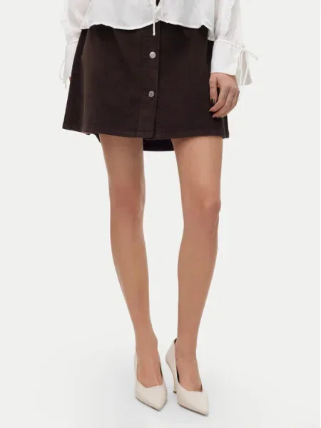 Vero Moda Fustă mini Etta maro