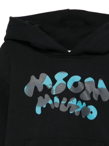 Bluza z kapturem dziecięca Msgm czarna