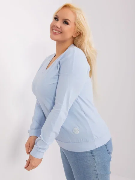Bluză Fashionhunters albastru