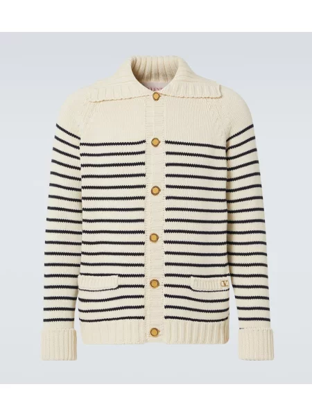 Kardigan Valentino w paski niebieski