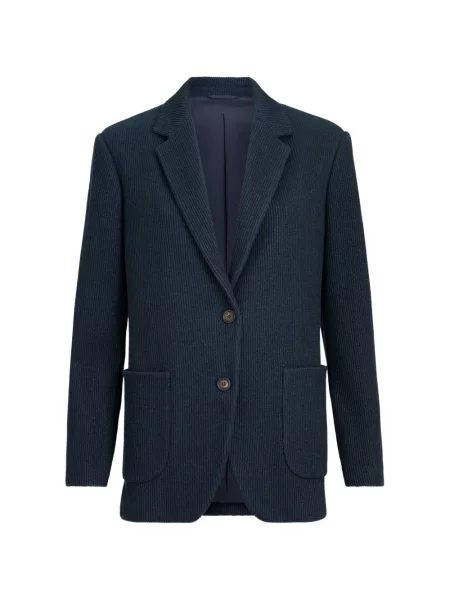 Sacou Brunello Cucinelli tricotate albastru