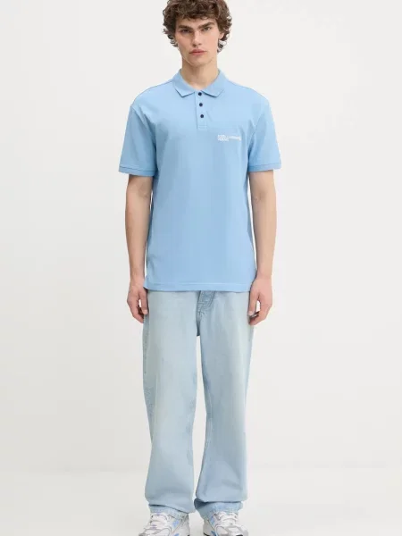 Karl Lagerfeld Jeans polo majica modra