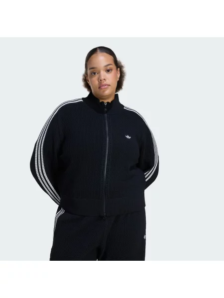Pletená bunda Adidas černá
