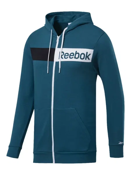 Hanorac cu glugă Reebok albastru