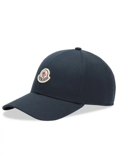 Czapka z daszkiem Moncler niebieska