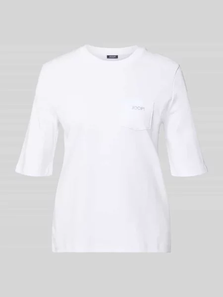 Męski t-shirt o kroju regular fit z brustaszą model Tonja' Joop! biała