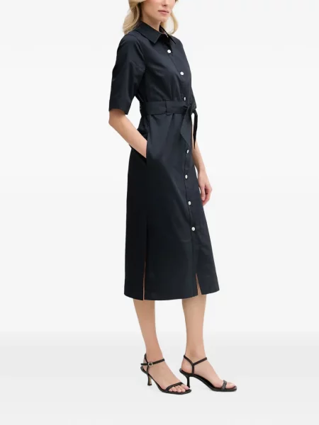 Cu centură rochie midi Barbour albastru