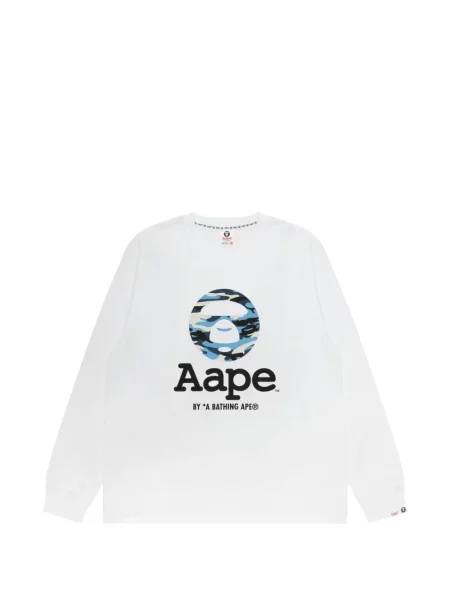 Tricou Aape By A Bathing Ape cu imagine alb