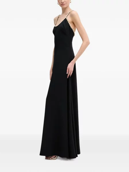 Rochie maxi Silvian Heach cu bretele negru