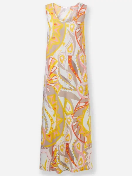 Heine Rochie de vară galben / gri / roz alb