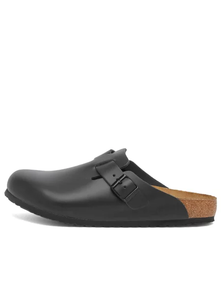 Klapki BIRKENSTOCK Boston NL Regular black czarne