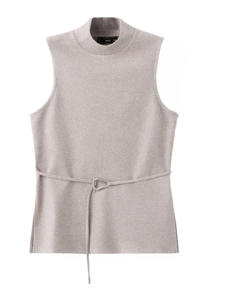 MANGO Top ANCONA deschis gri